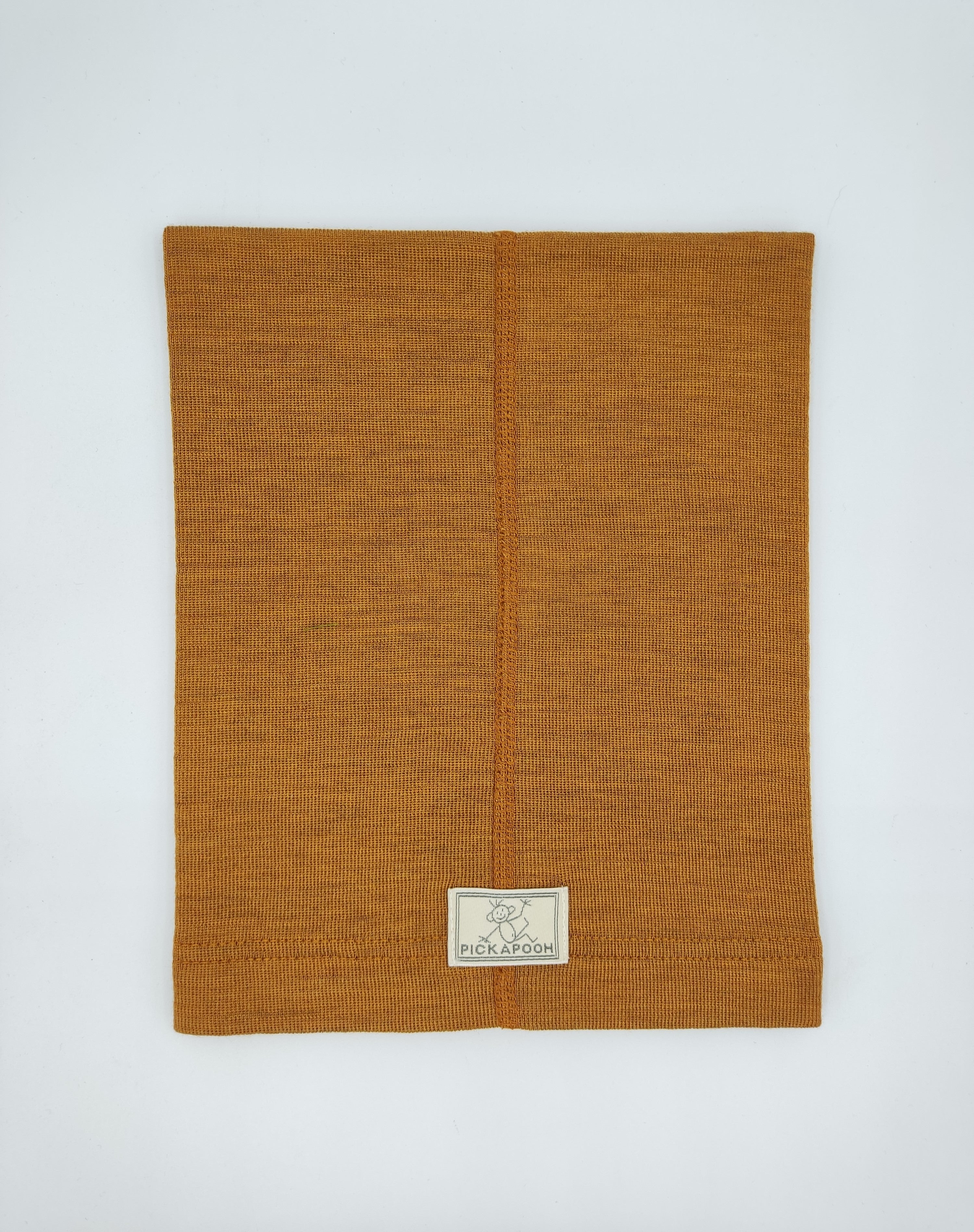 Scaldacollo in lana e seta per bambino e adulto // tinta unita Ruggine